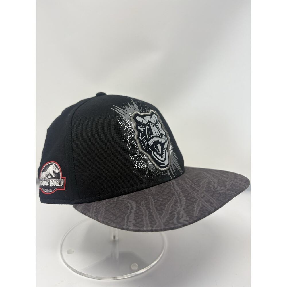 Jurassic World Kids T Rex Dinosaur Embroidered Snapback Hat Youth OSFM Black